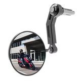 Oxford Premium Aluminium Bar-End Left Mirror // Black