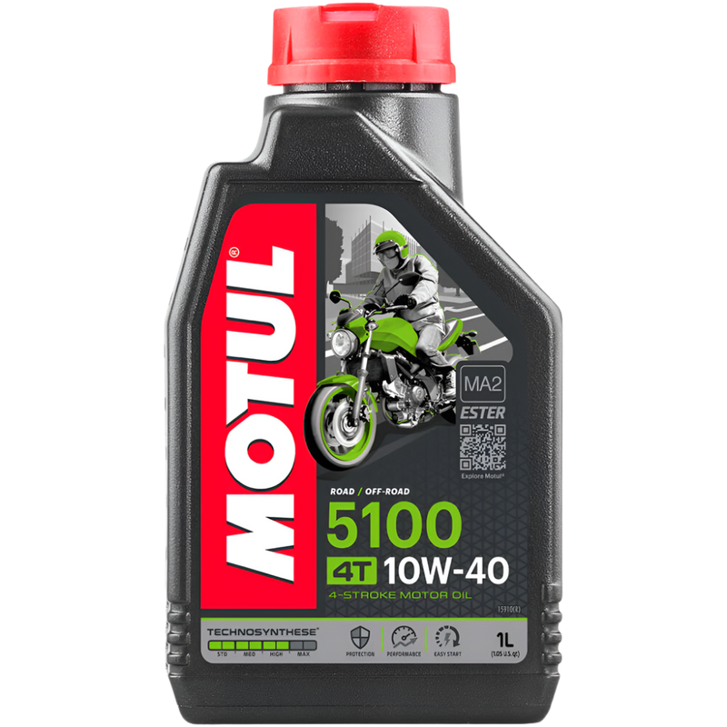 Motul 5100 Semi Synthetic Motorcycle Oil 4T 10W-40 // 1L