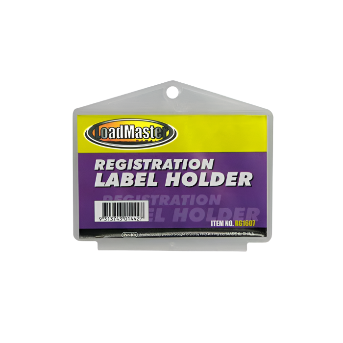 Registration Label Holder