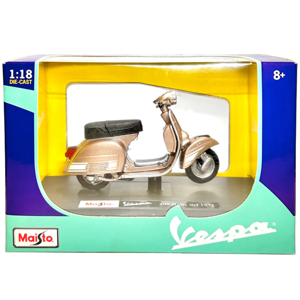 Maisto Vespa 200 Rally del 1972 1:18 Die-Cast Model // Brown