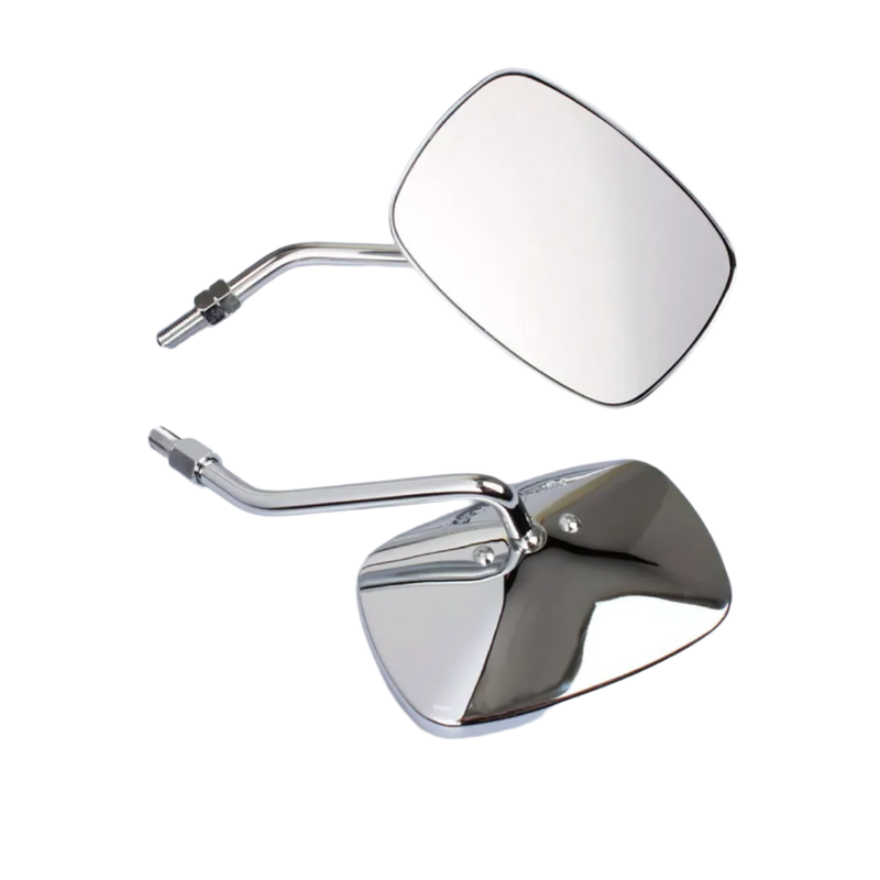 Whites Aprilia Habana Mirrors Right // Chrome
