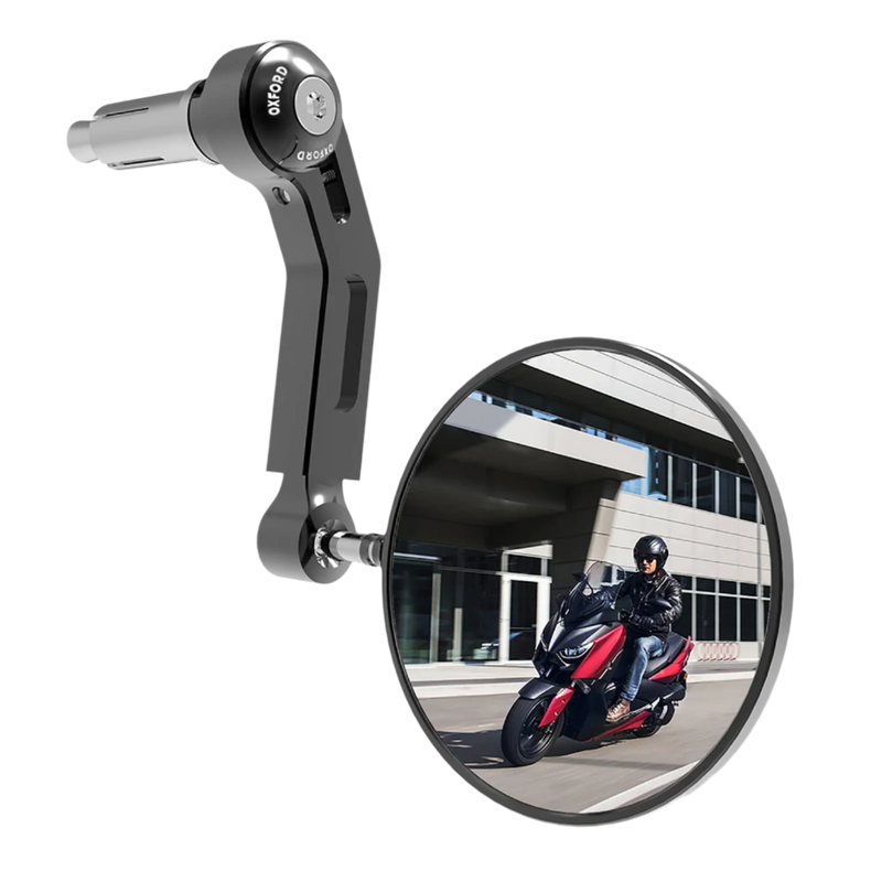 Oxford Premium Aluminium Bar-End Right Mirror // Black