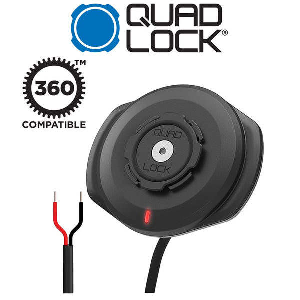 Quadlock 12V-24V Waterproof Wireless charger